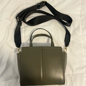 Zara Olive Green Crossbody Bag
